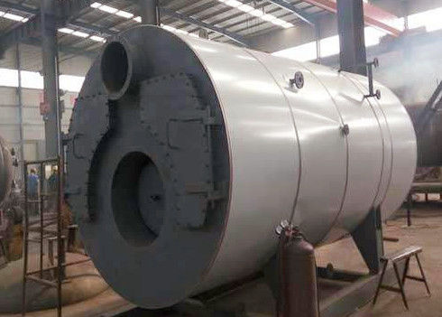 Waterproof Shells Biomass Fired Steam Boiler , Biomass Hot Water Boiler Single Cylinder