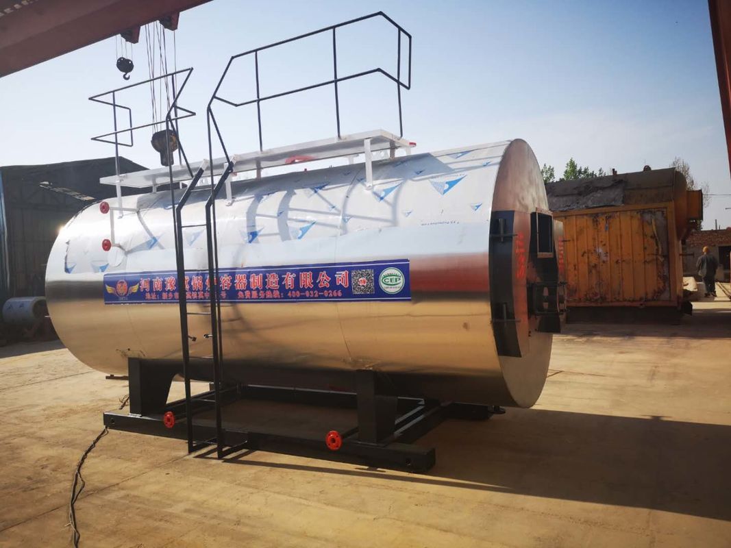 Chemical Processing Oil Fired Hot Water Boiler With Mobile Smoke Box Cover